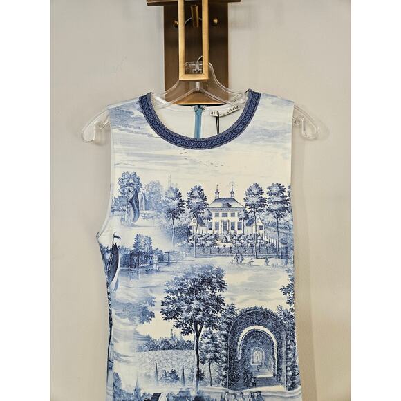 Alice + Olivia Women's Wynell Toile De Jouy Print Mini Dress NWT Size 6 - Picture 6 of 16